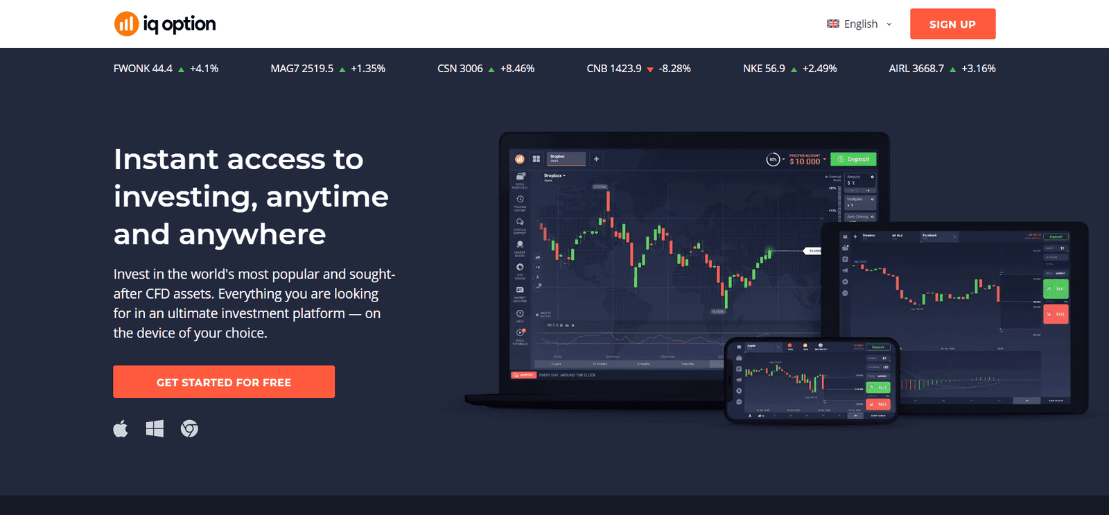 IQ Option Home