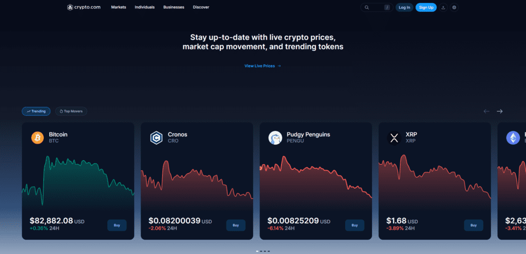 Crypto.com Pricing
