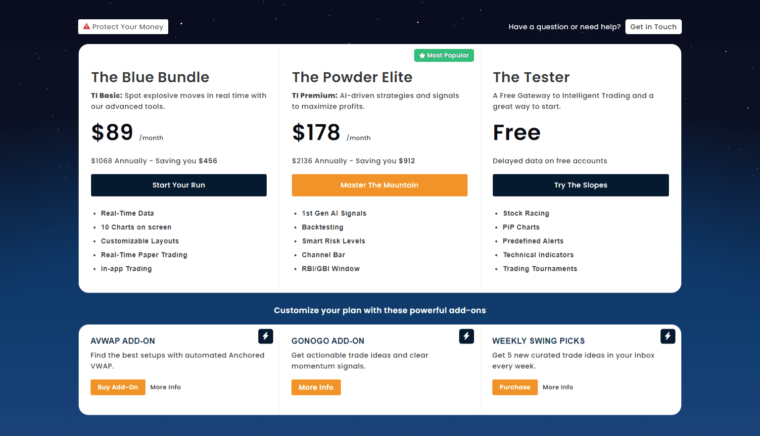 Trade Ideas Pricing