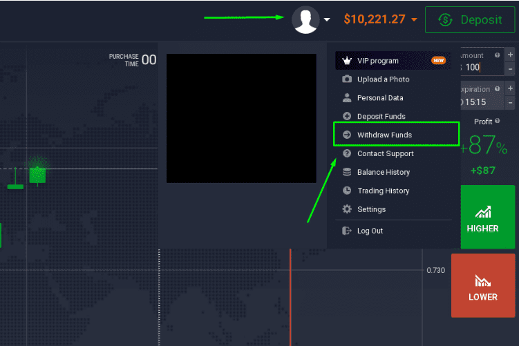 IQ Option Withdraw