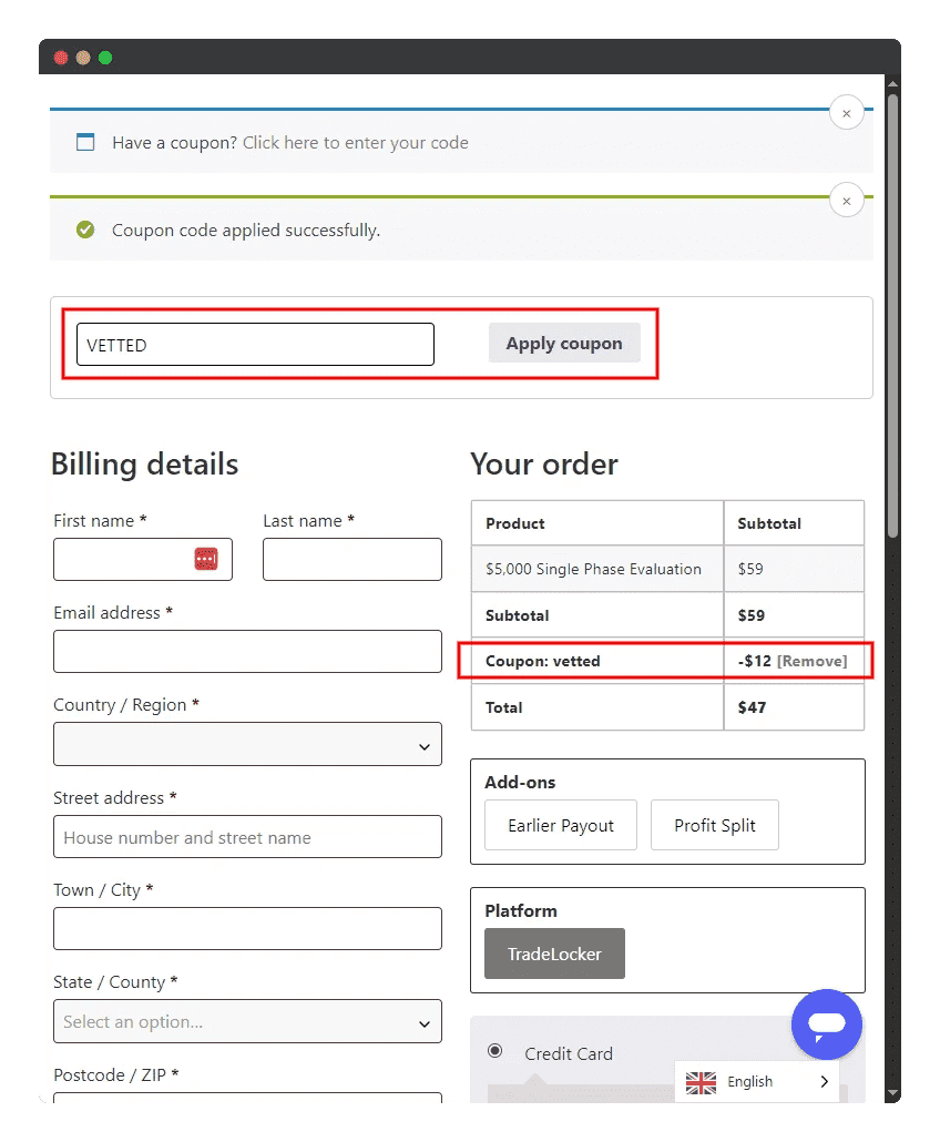 10 DNA Funded Discount Code