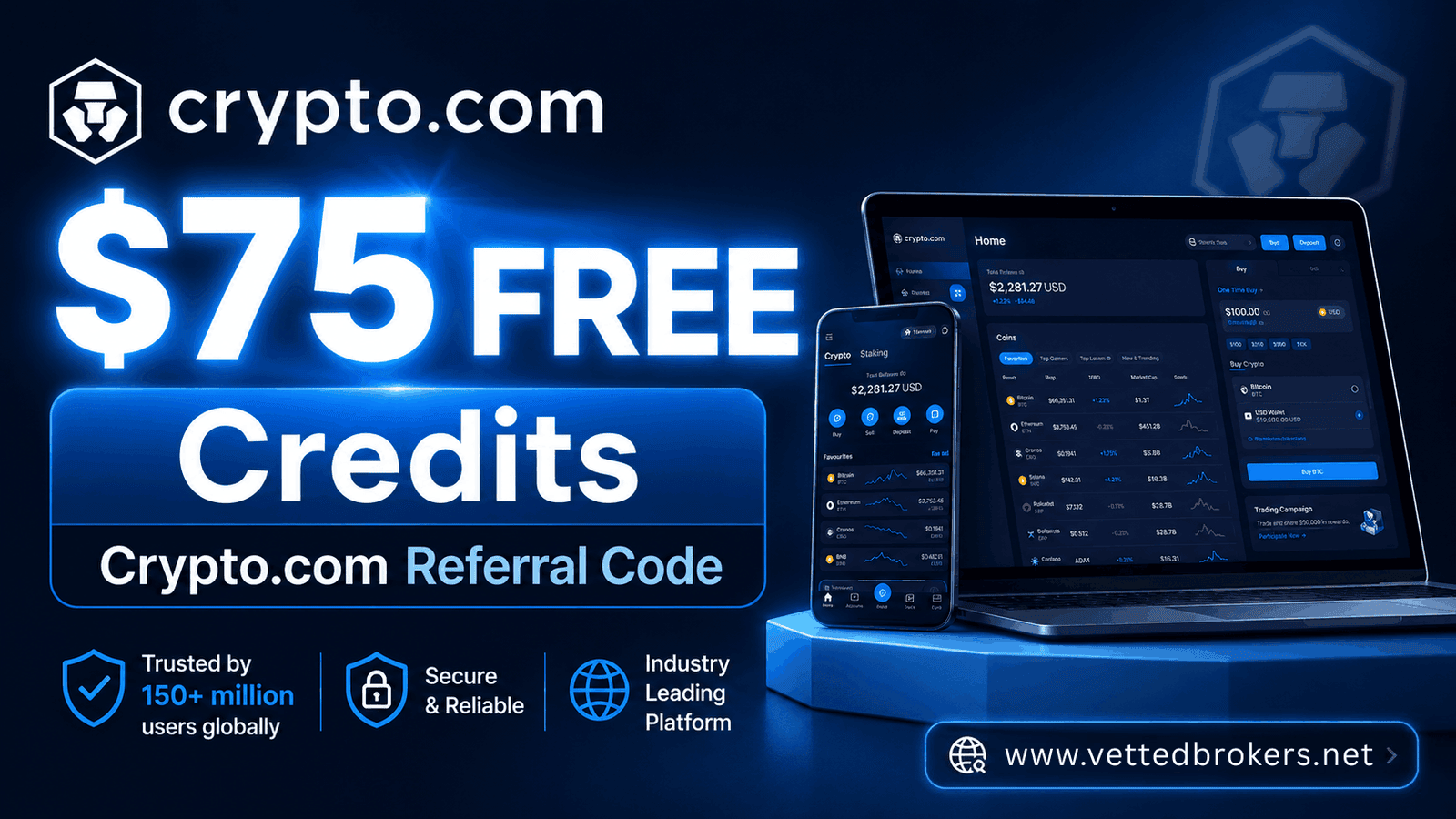$75 FREE Credits Crypto.com Referral Code