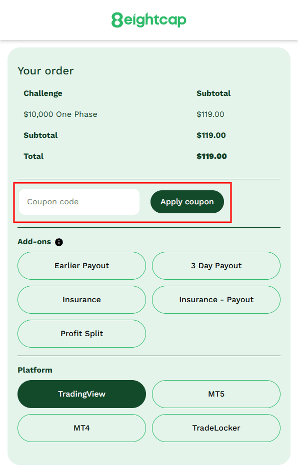 Eightcap Challenges Discount 10 1